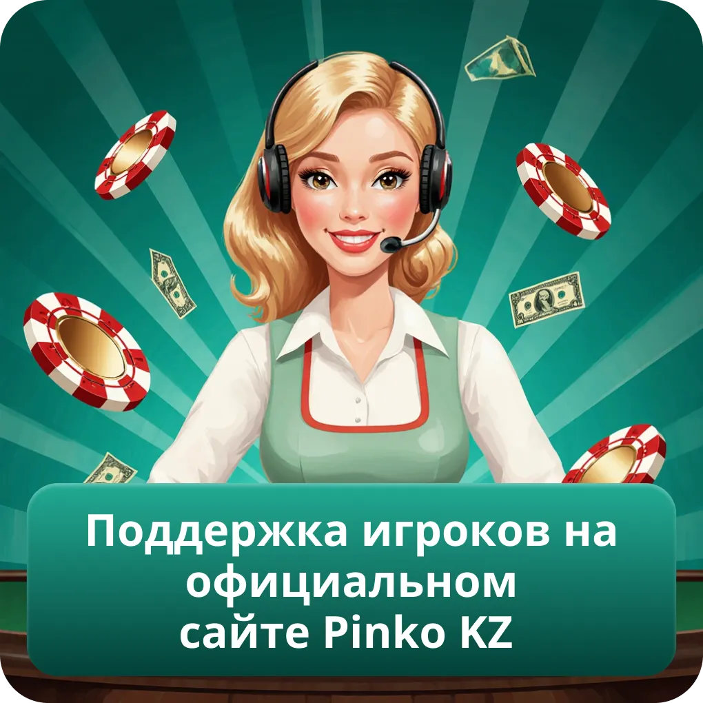 Поддержка игроков на официальном сайте Pinko KZ